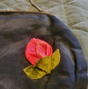 Vintage purse with rose